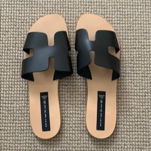 Steve Madden Greece Sandals (never worn)